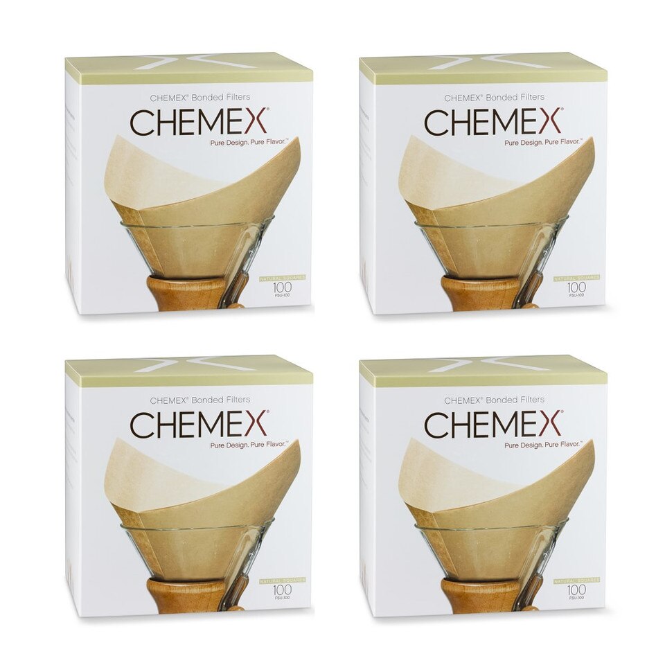 Chemex® Unbleached Prefolded Square Coffee Filters Williams Sonoma